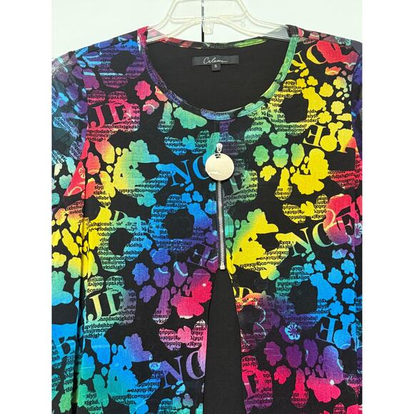 Caleesa Multi-Colored Tunic, Size S - Picture 3 of 6